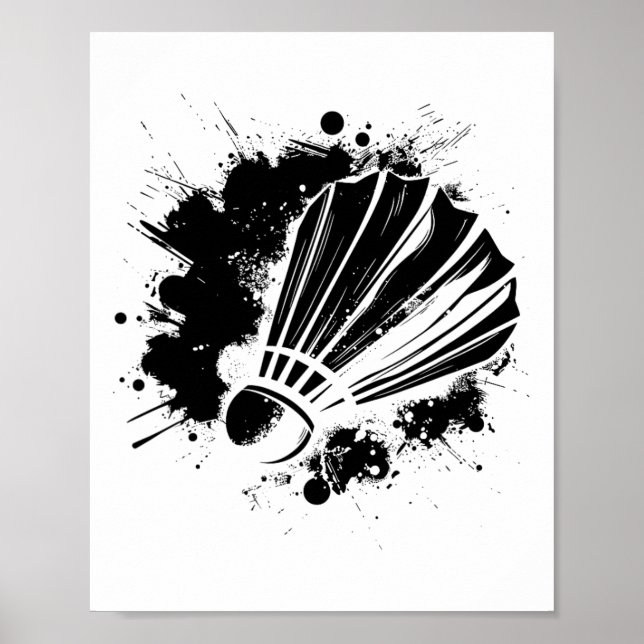Badminton Shuttle Racket Sports  Poster (Front)
