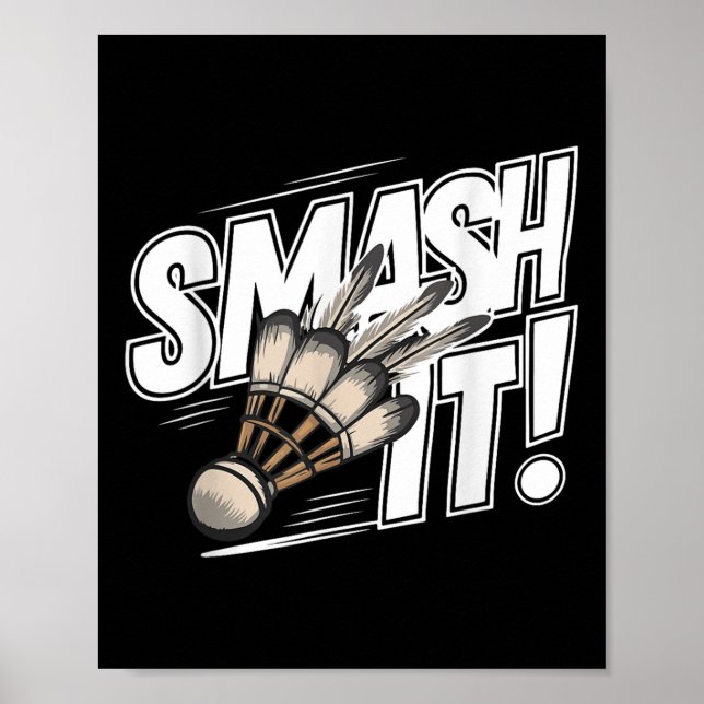 Badminton Shuttle Smash  Poster (Front)