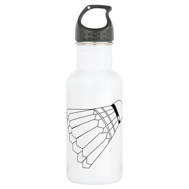 Badminton Shuttle Water Bottle (Front)