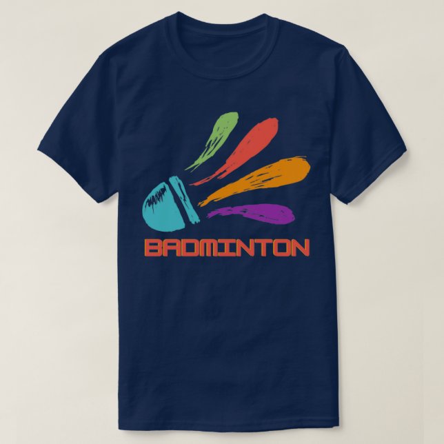 Badminton Shuttlecock 12 T-Shirt (Design Front)