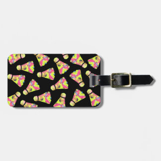 Badminton Shuttlecock Art Colorful pattern gift Luggage Tag