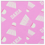 Badminton shuttlecock girls name pink fabric