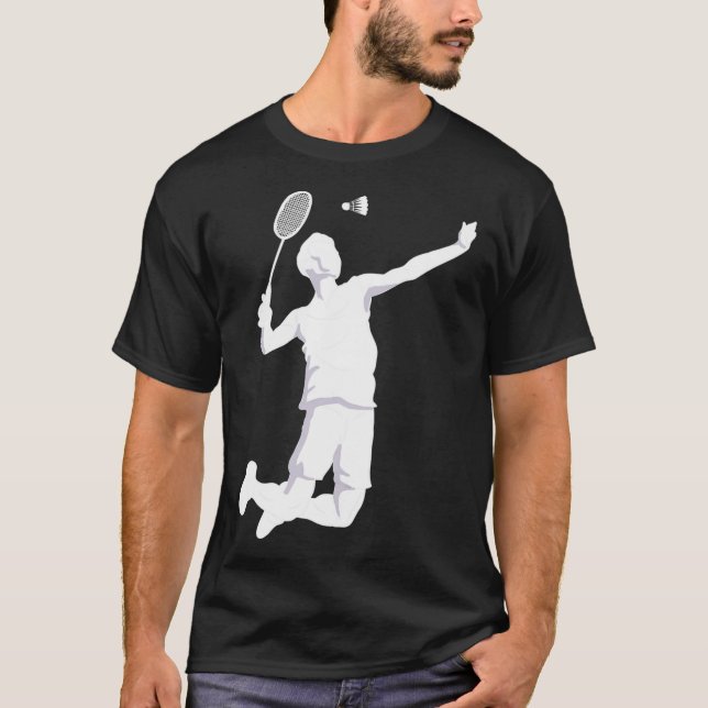 Badminton Shuttlecock Style ball badminton clothin T-Shirt (Front)
