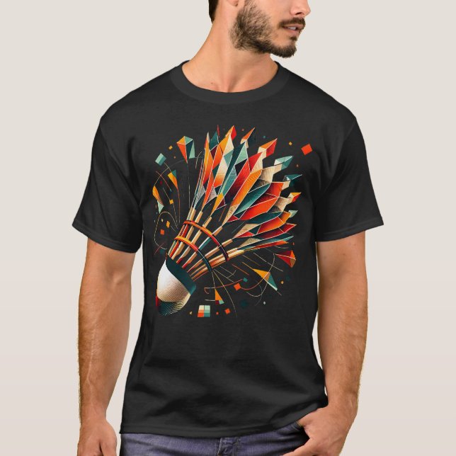 Badminton Shuttlecock T-Shirt (Front)