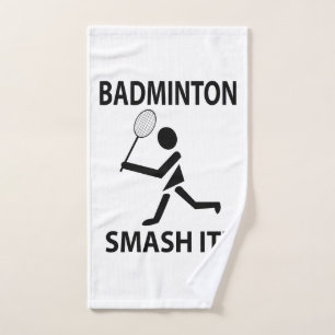 Badminton Smash It Sports Player Coach Badminton Hand Towel