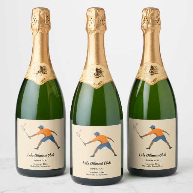 Badminton Sparkling Wine Label (Bottles)