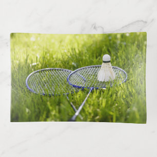 Badminton Sports Photograph Trinket Tray