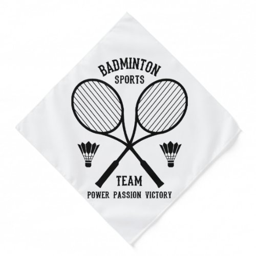 Badminton Sports Team Bandana