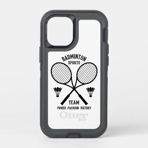 Badminton Sports Team OtterBox Defender iPhone 12 Mini Case