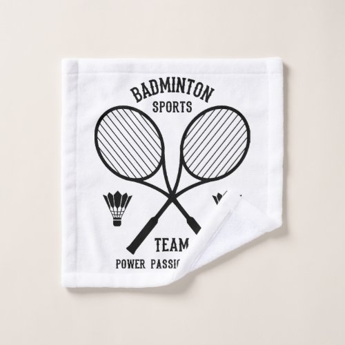 Badminton Sports Team Wash Cloth