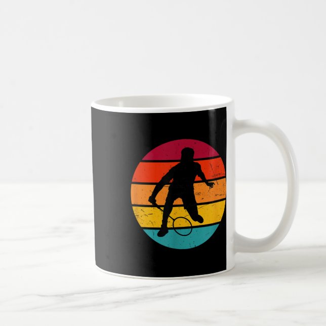 Badminton Squash Shuttle Womens Badminton Player  Coffee Mug (Right)