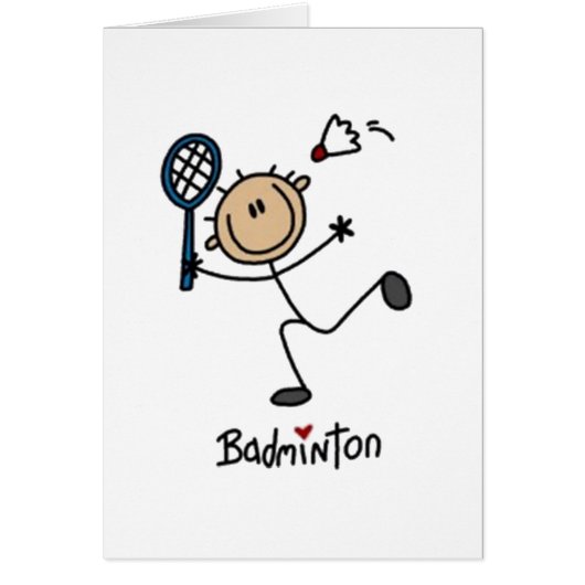 Badminton Stick Figure Cards (Front)