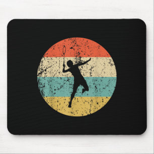 Badminton Vintage Retro Badminton Player  Mouse Pad