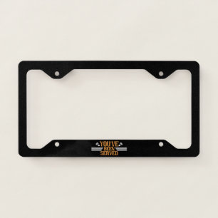 Badminton - You've been served License Plate Frame