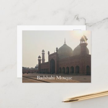 Badshahi Mosque Lahore Pakistan Postcard by zzl_157558655514628 at Zazzle