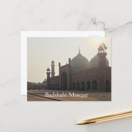 Badshahi Mosque Lahore Pakistan Postcard