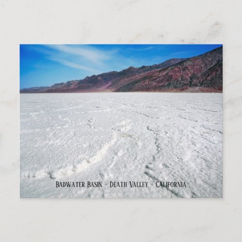 Badwater Basin Death Valley California Postcard