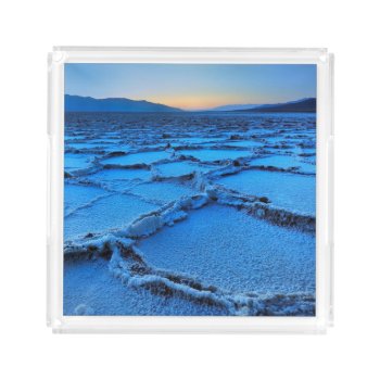 Badwater Dusk  Death Valley  California Acrylic Tray by usdeserts at Zazzle