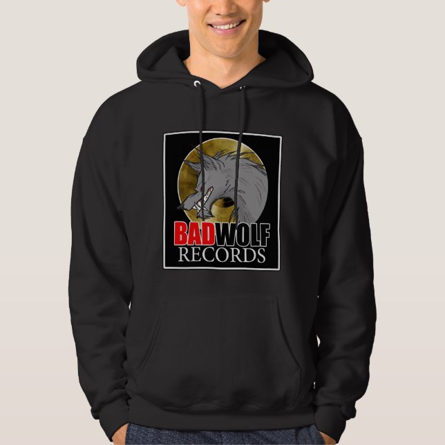 BADWOLF records official merchandize hoodie (Front)