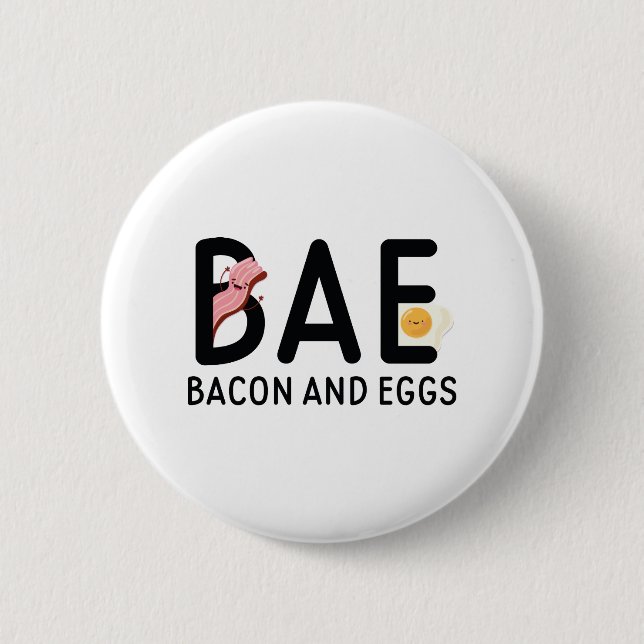 BAE Bacon And Eggs Button (Front)