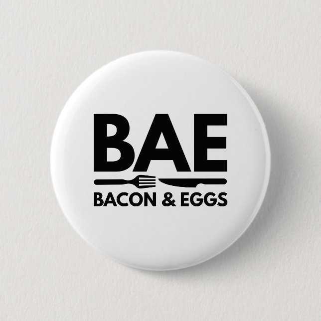 BAE Bacon And Eggs Button (Front)