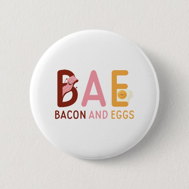 BAE Bacon And Eggs Button (Front)
