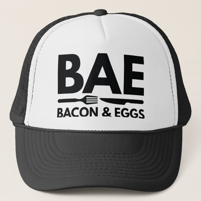 BAE Bacon And Eggs Trucker Hat (Front)
