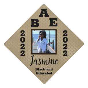 BAE: Black and Educated 2022 Graduation Photo Graduation Cap Topper