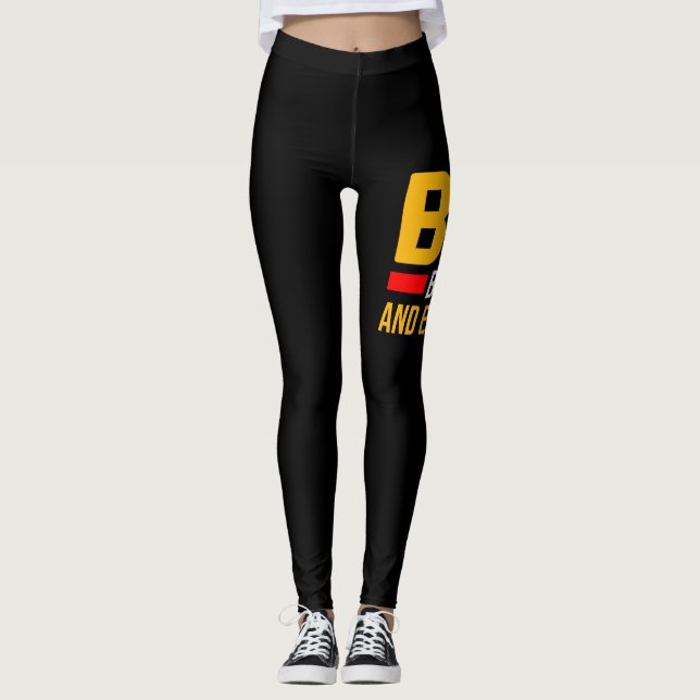 BAE Black And Educated Black History Month Leggings (Front)