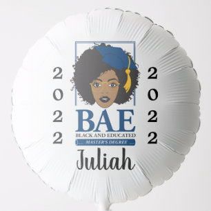 BAE: Black and Educated Master's 2022 Graduation  Balloon