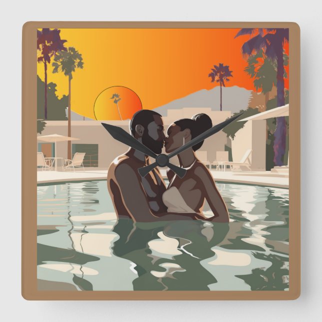  BAE -CATION #1 Wall Clock (Front)