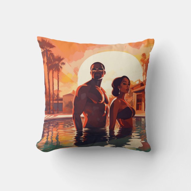 BAE-CATION #2  THROW PILLOW (Front)