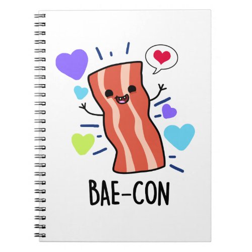 Bae_con Funny Bacon Pun  Notebook