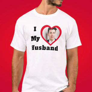 Bae Personalized Custom Photo I Love My Husband T-Shirt