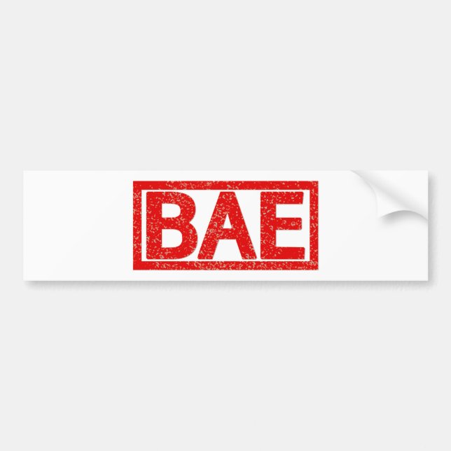 Bae Stamp Bumper Sticker (Front)