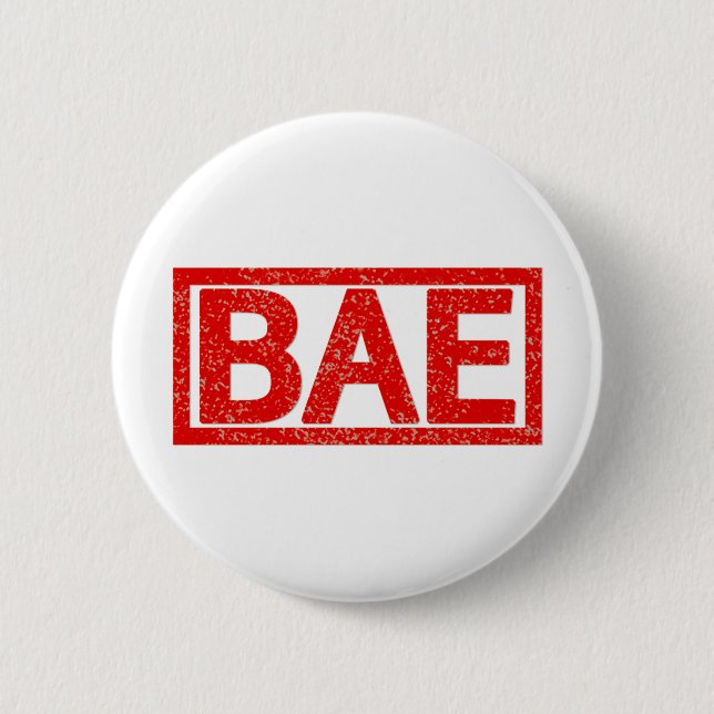Bae Stamp Pinback Button (Front)