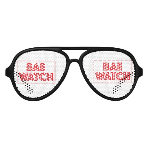 Bae watch funny bay watch movie reference aviator sunglasses