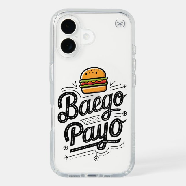 Baego Pajo - Hungry for a Burger iPhone Case (Front)