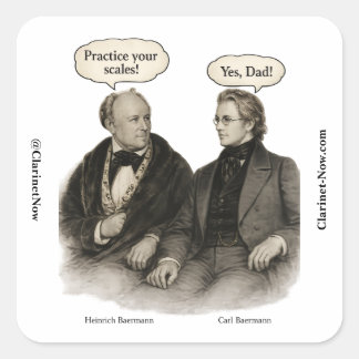 Baermann's Clarinet Scale Secret: Dad's Lesson Square Sticker