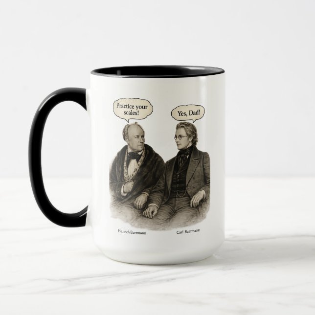 Baermann's Scale Secret: Dad's Eternal Lesson Mug (Left)