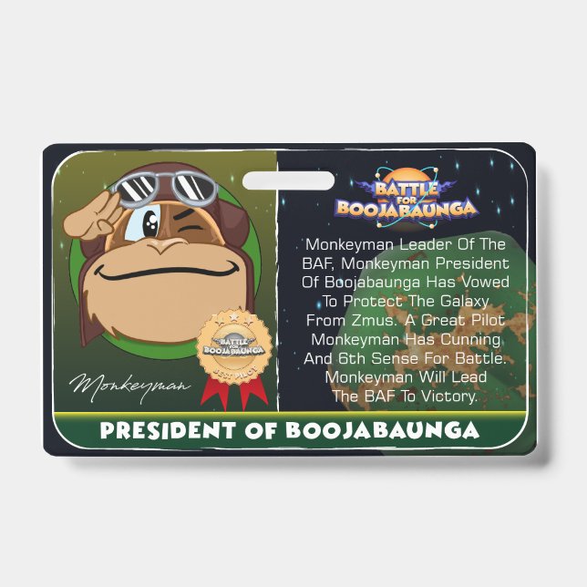 BAF MONKEYMAN BADGE (Front)