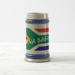 BAFANA BAFANA FLAG BEER STEIN