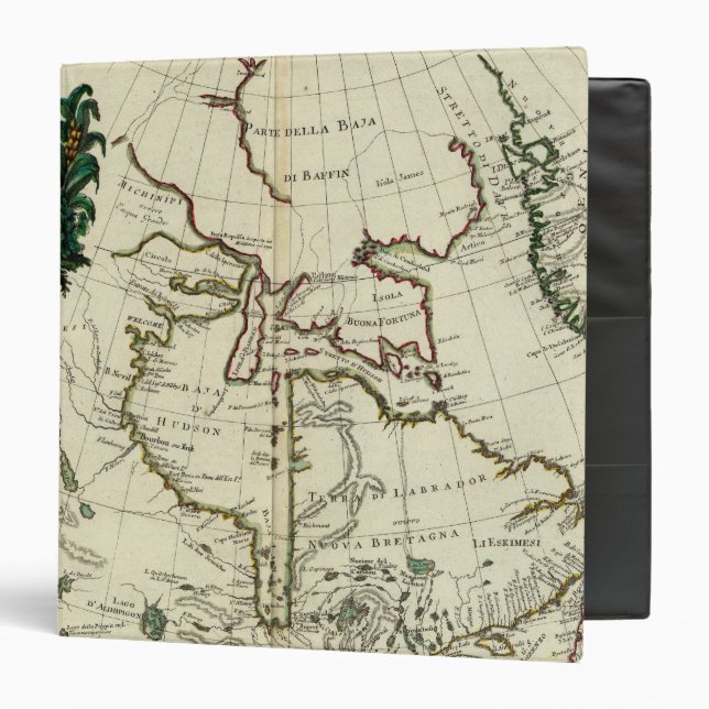 Baffin Bay North Atlantic Ocean 3 Ring Binder (Front/Inside)