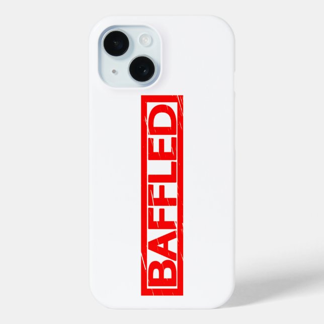 Baffled Stamp Case-Mate iPhone Case (Back)
