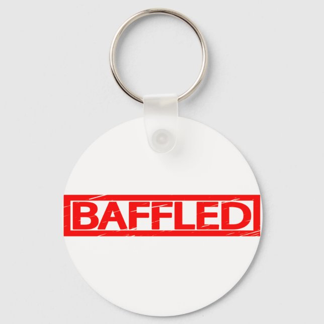Baffled Stamp Keychain (Front)