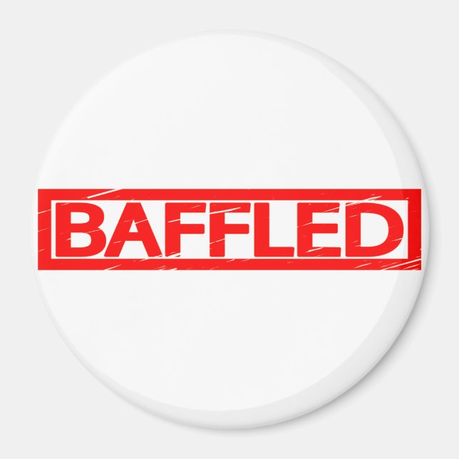Baffled Stamp Magnet (Front)