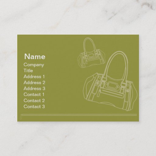 Customizable Bag - Chubby Business Card Templates