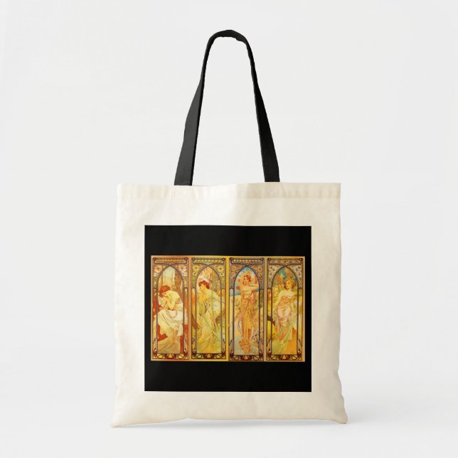 Bag-Classic/Vintage-Alphonse Mucha 19 Tote Bag (Front)