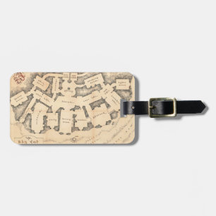 Bag End Vintage Map Luggage Tag