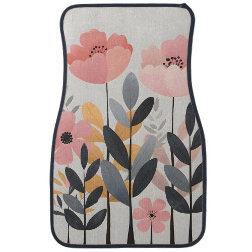 bag flowers car floor mat